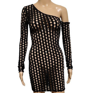 NWOT KTOO Women's One Shoulder 'See Through' Dress (Size S)